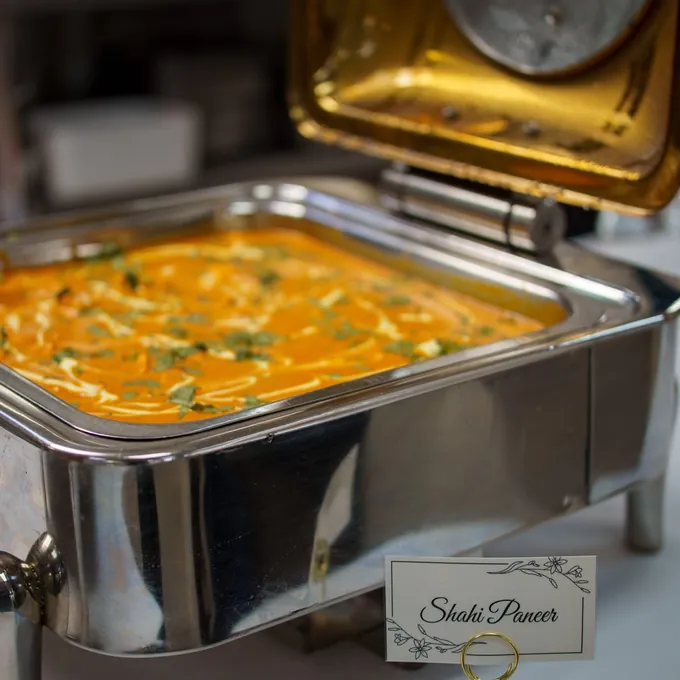 Shahi Paneer, served from the buffet